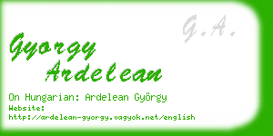 gyorgy ardelean business card